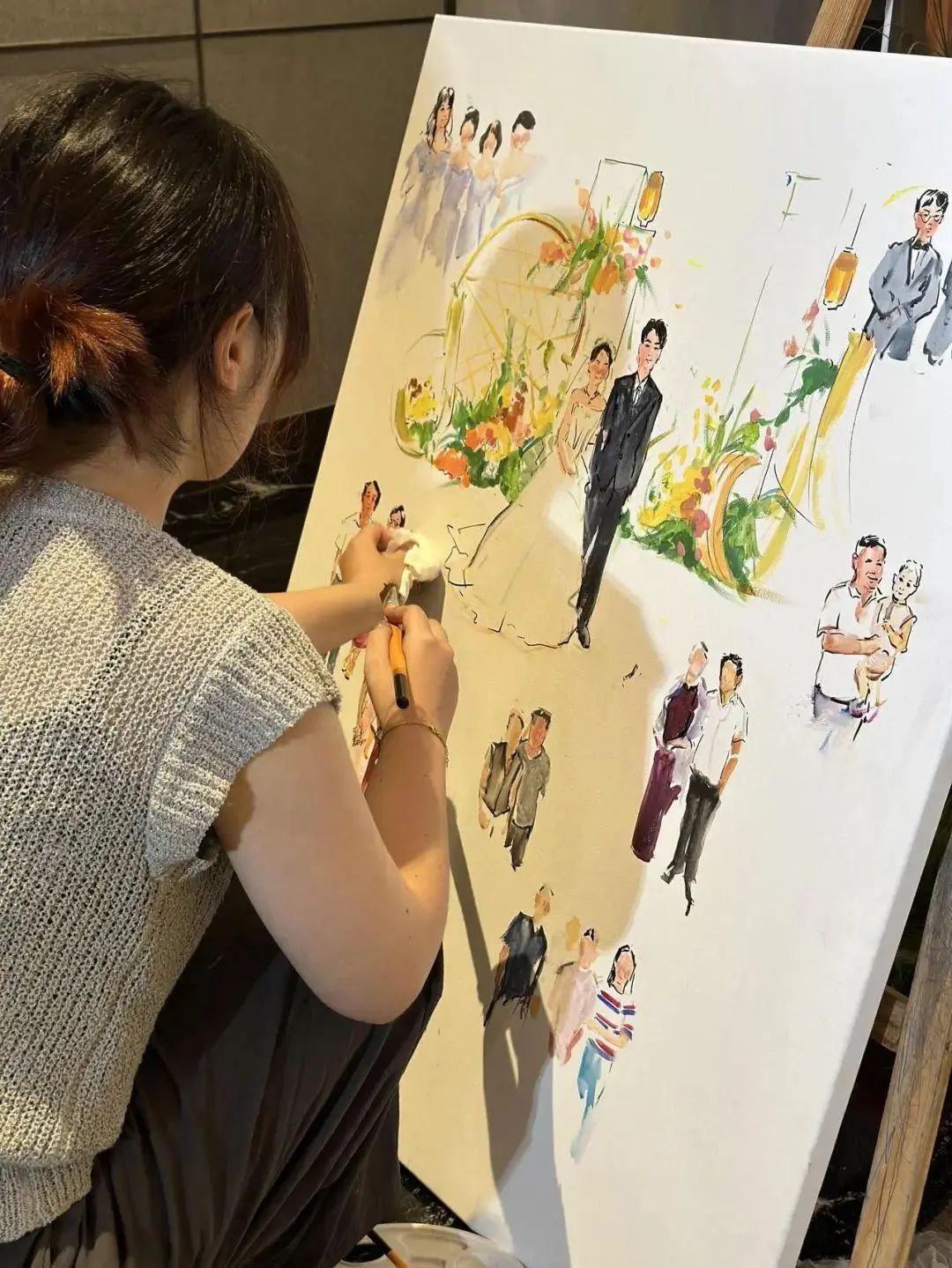婚慶新風口：00后繪畫師搶灘！